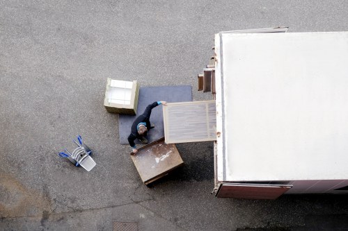Loading furniture and boxes into a removal van in Walthamstow