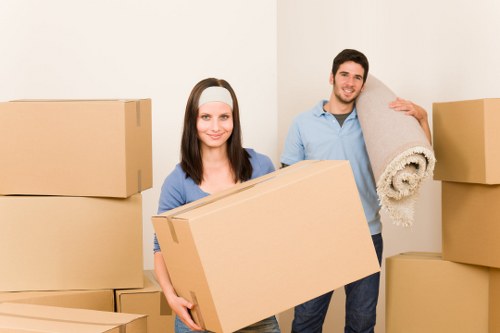 Moving team preparing a Walthamstow removal van for delivery