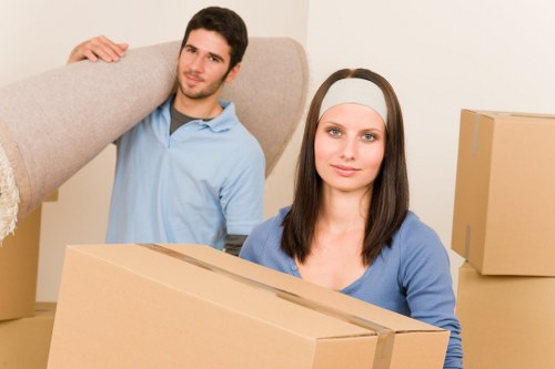 Commercial moving truck service in Walthamstow streets