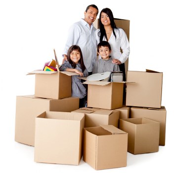 Furniture being carried from a Walthamstow flat